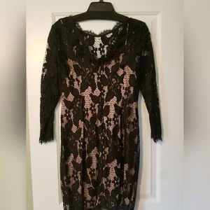 Adrianna Papell lace sheath dress